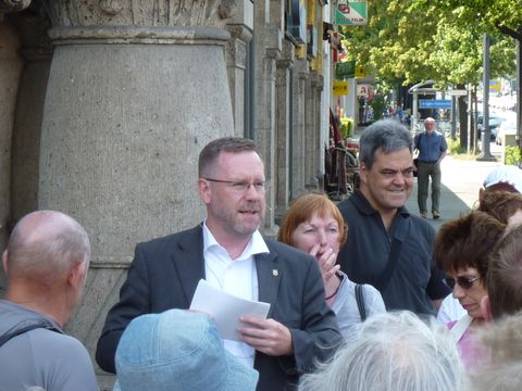 Start am Kaiserdamm Ecke Suarezstraße, 13.7.2013, Foto: KHMM