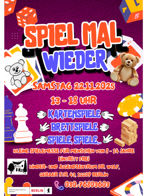 Spiel mal wieder 2025 (Bild: Bezirksamt Steglitz-Zehlendorf, Jugendamt)