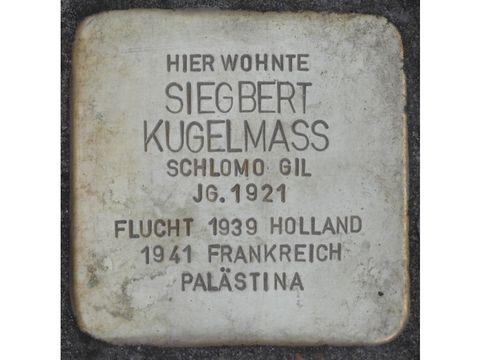 Stolperstein Siegbert Kugelmass (Bild: Stolpersteine-Initiative CW, Hupka)