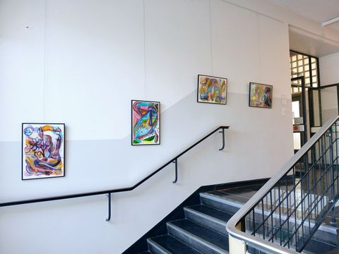 Blick in die Ausstellung „Close Up – bei näherer Betrachtung“ in der Galerie in der Südhalle, 2025, Werke von Martin Wagner (Bild: Martin Wagner)