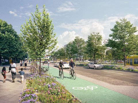 Visualisierung Planung Petersburger Straße