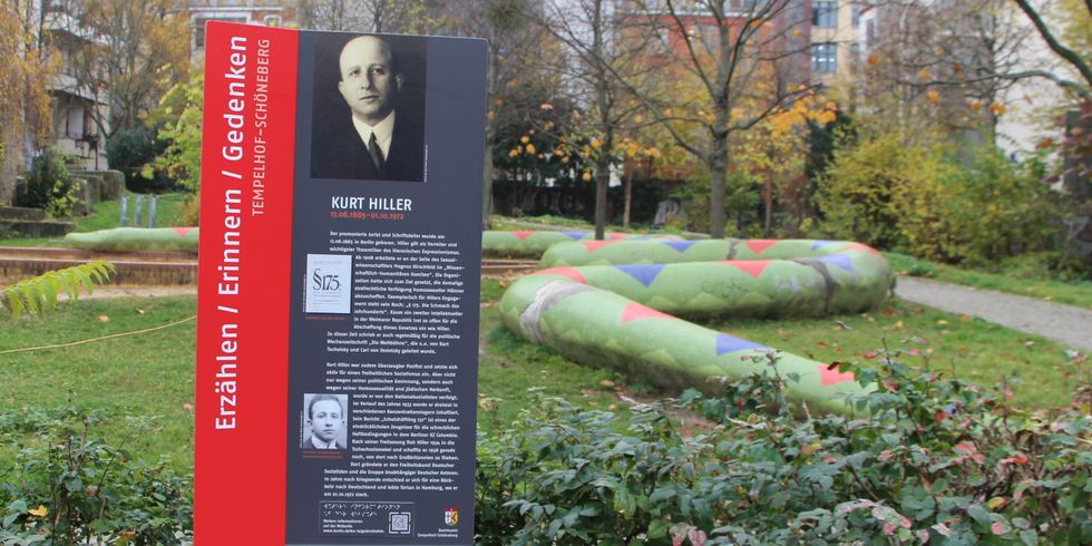 Gedenktafel dür Kurt Hiller