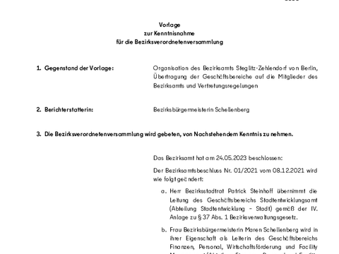 VzK ohne Drucksachennummer