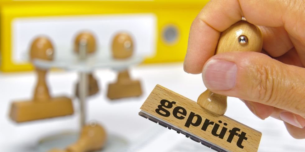 Stempel "geprüft"