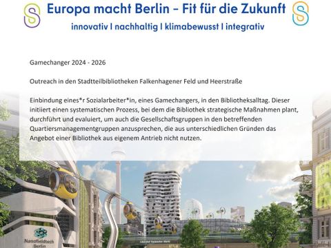 Game Changer, soziales Projekt, Sozialarbeiter*innen unterstützen Jugendliche in den Bibliotheken Heerstraße und Falkenhagener Feld