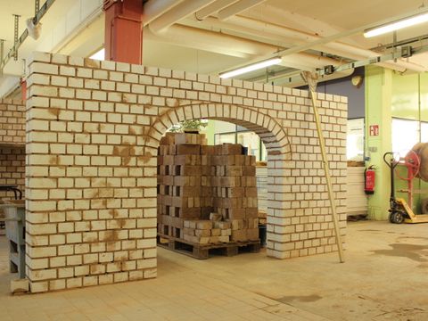 Übungsstück im Mauergewerk