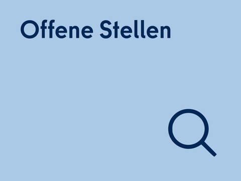 Offene Stellen mit Lupe Icon