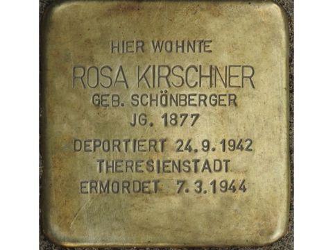 Stolperstein Rosa Kirschner (Bild: Stolpersteine-Initiative CW, Hupka)