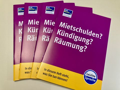 Mietschuldenbroschüre der Landesarmutskonferenz Berlin