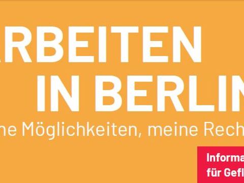 Titelbild Broschüre Arbeiten in Berlin - Informationen für Geflüchtete
