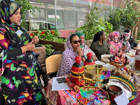 Die Sudanesische Gemeinde Berlin-Brandenburg e.V. bot landestypische Köstlichkeiten an