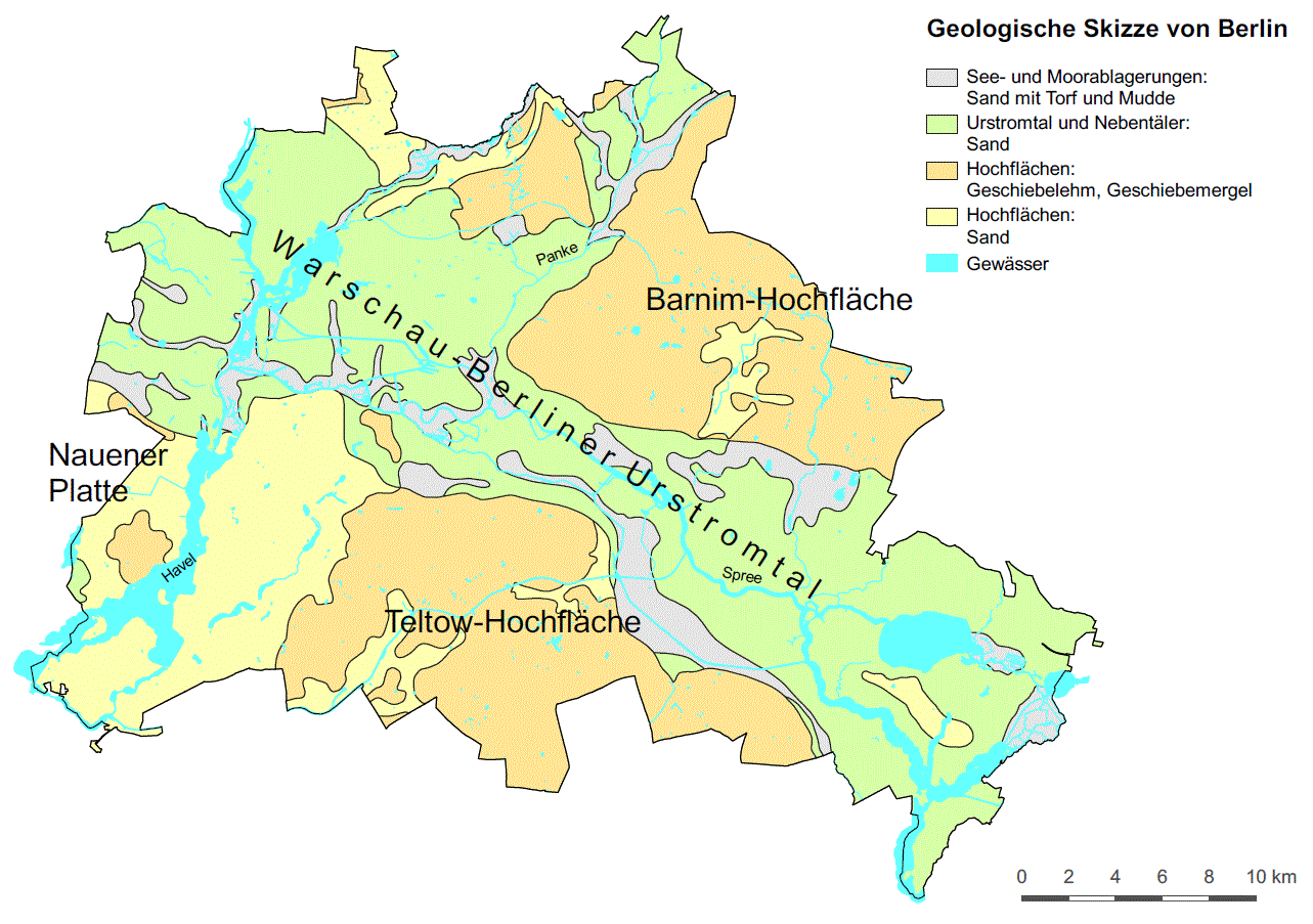 Abb. 7: Geologische Skizze von Berlin