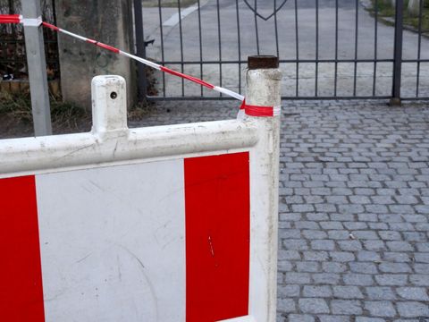 Baustelle Gehwegüberfahrt