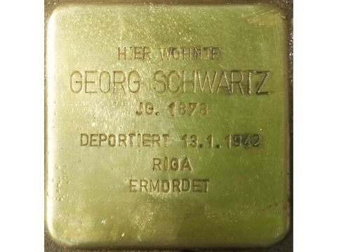 Stolperstein Georg Schwartz (Bild: Stolpersteine-Initiative CW, Hupka)