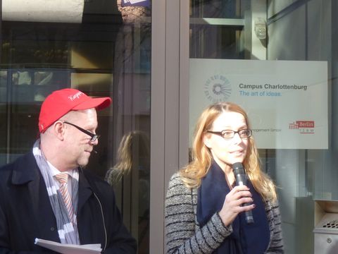 Mit Stefanie Brauer am CHIC, 8.3.2014, Foto: KHMM