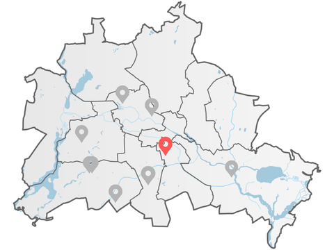 Karte mit Lage der Rollbergsiedlung