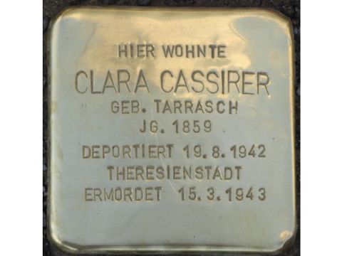 Stolperstein für Clara Cassirer