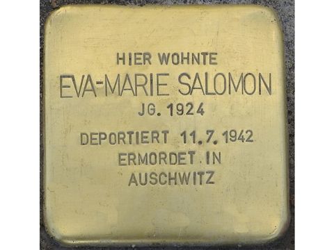 Stolperstein Eva-Marie Salomon (Bild: Stolpersteine-Initiative CW, Hupka)