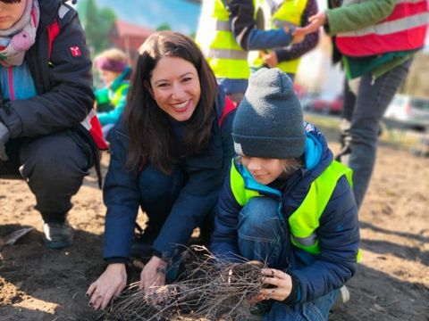 Pflanzaktion-Stadträtin