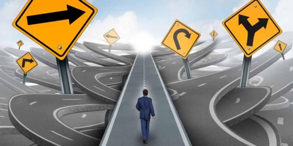 Businessman Forward Path