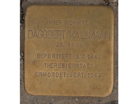Stolperstein für Dagobert Kallmann