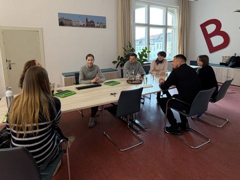 Fachaustausch zu Mülltrennung in Riwne im November 2025 im Rathaus Pankow