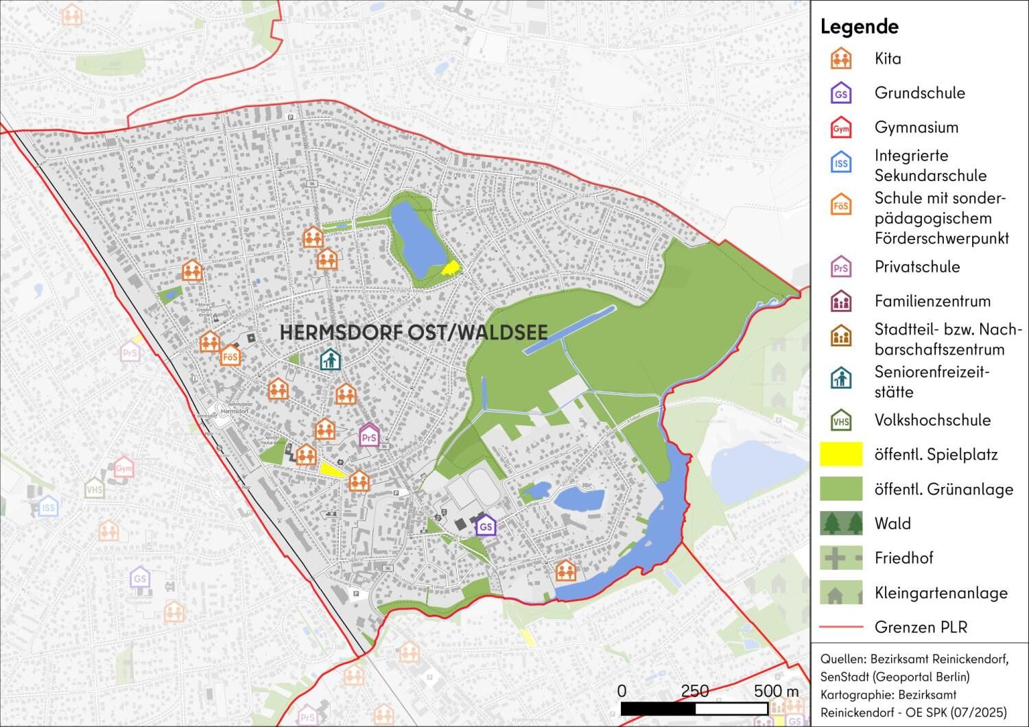 Karte PLR Hermsdorf Ost/Waldsee