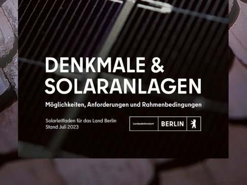 Leitfaden "Denkmale & Solaranlagen"