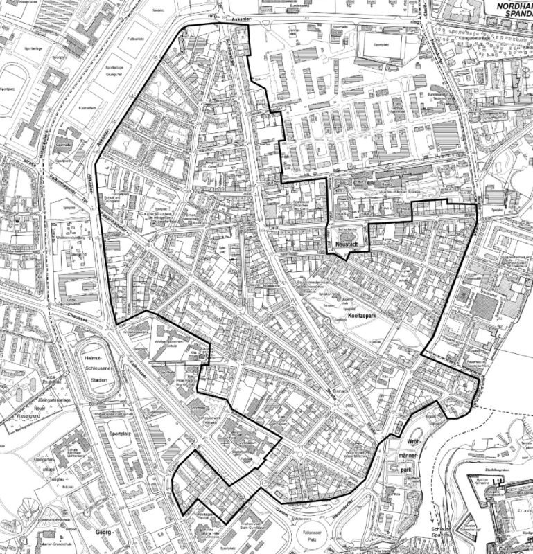 Geltungsbereich ErhVO Spandauer Neustadt