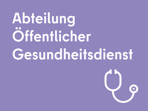 Abteilung Öffentlicher Gesundheitsdienst mit Stethoskop