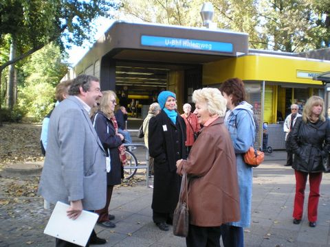 Start mit Joachim Krüger am U-Bahnhof Halemweg, Foto: Lüning