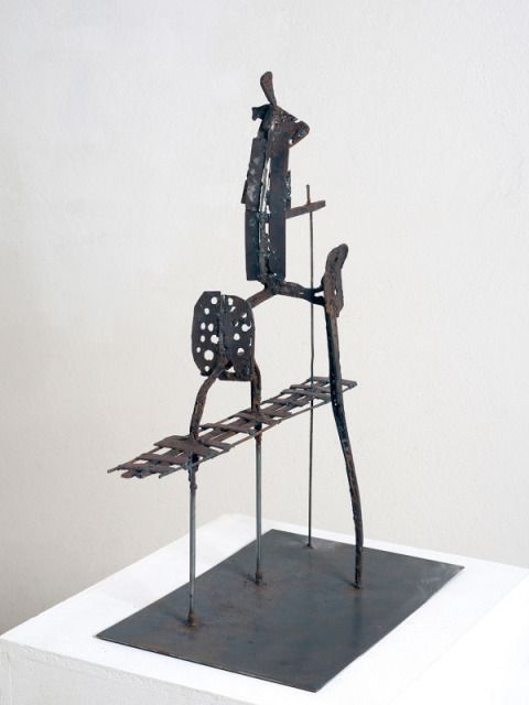 Henry Stöcker: "Auf weiten Wegen", Metal geschweißt, 48 x 27 x 60 cm, 2015 (Bild: Henry Stöcker)