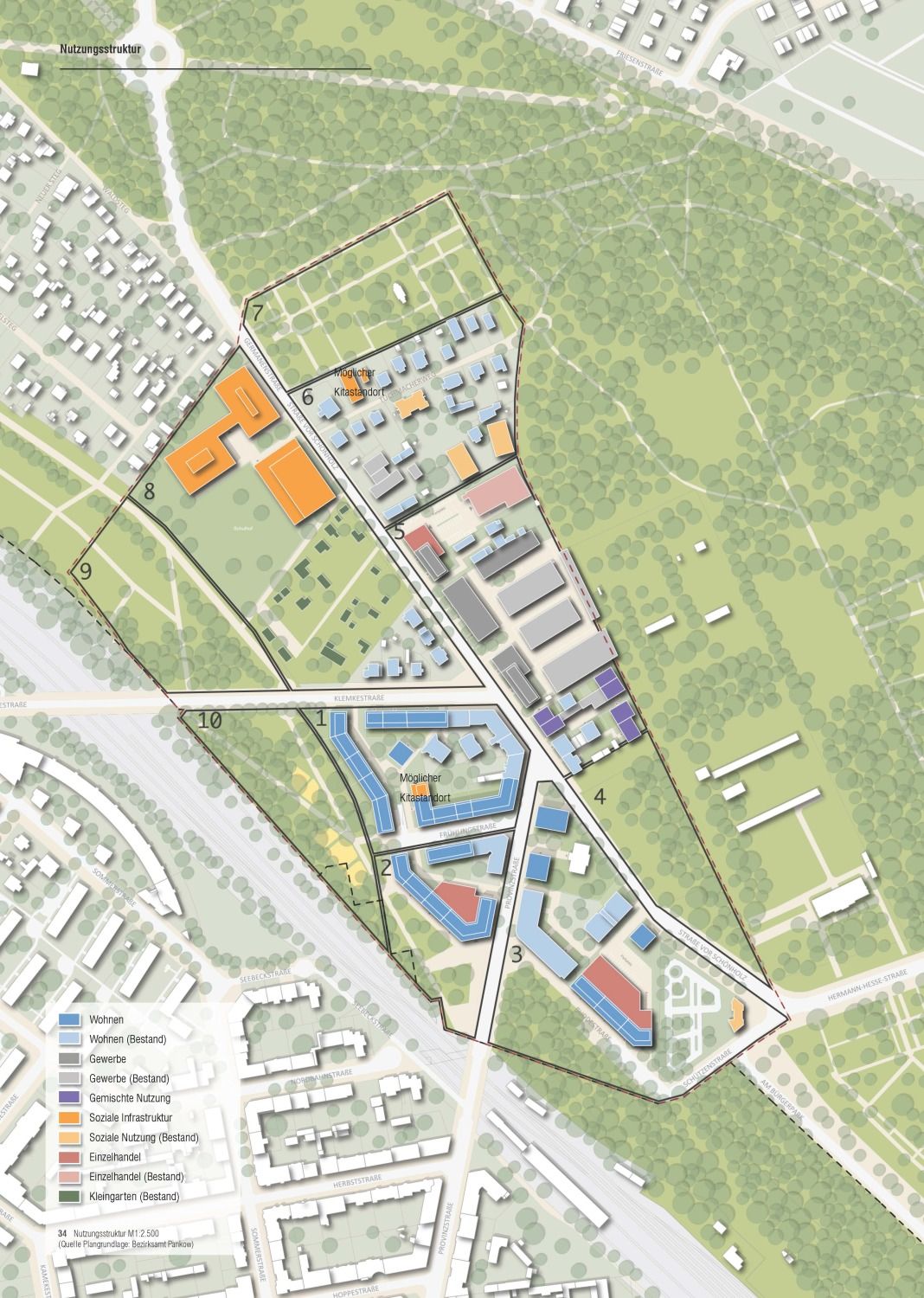 Nutzungsstruktur Rahmenplangebiet