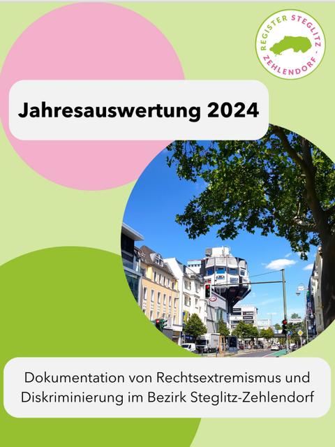Deckblatt Jahresauswertung 2024 des Registers Steglitz-Zehlendorf