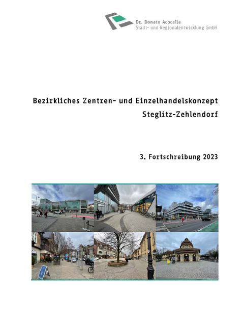 Bezirkliches Zentren- und Einzelhandelskonzept Steglitz-Zehlendorf