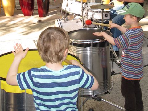 Percussion mit Kinder