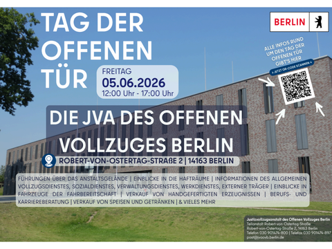 Werbung für den Tag der offenen Tür JVA OVB