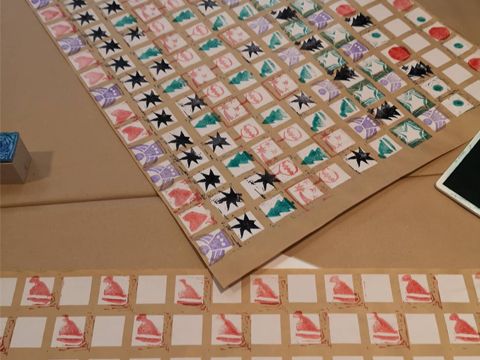 Weihnachtskarten und Geschenkpapier selber machen