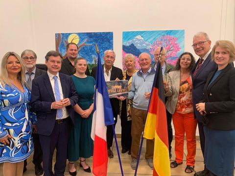 Gruppenbild der Delegation aus Berlin-Reinickendorf beim offiziellen Besuch in der Partnerstadt Antony. (Bild: BA Rdf)