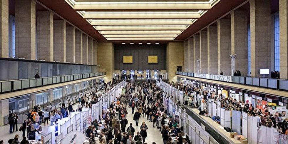 Haupthalle Flughafen Tempelhof am Berlin-Tag