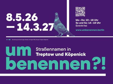 Banner für Ausstellung umbenennen?! im Museum Köpenick
