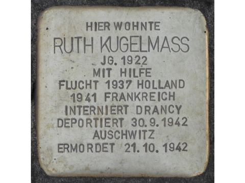 Stolperstein Ruth Kugelmass (Bild: Stolpersteine-Initiative CW, Hupka)