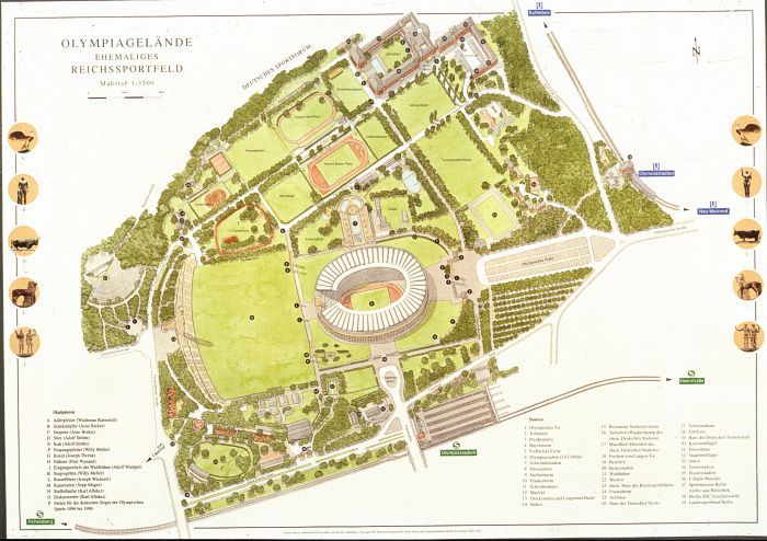 Überblicksplan Olympiagelände