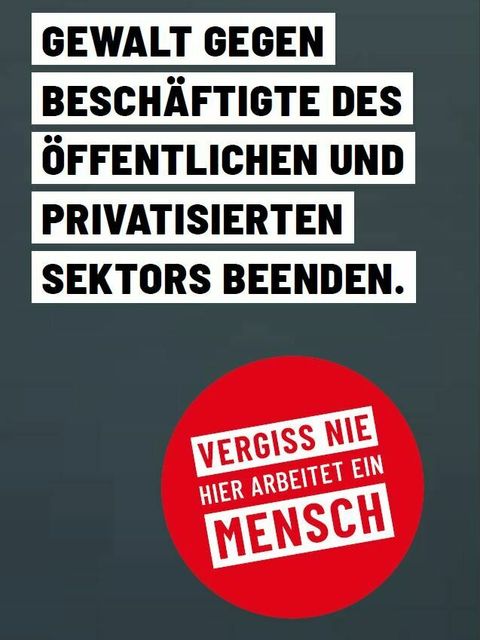 DGB-initiative „Vergiss nie: Hier arbeitet ein Mensch!“