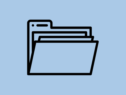 Icon eines Dokumentenordners