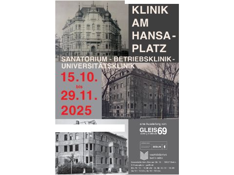 Plakat zur Ausstellung: Die Klinik am Hansaplatz