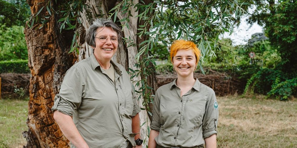 Stadtnatur-Rangerinnen Friedrichshain-Kreuzberg Kristina Roth und Janet Huber