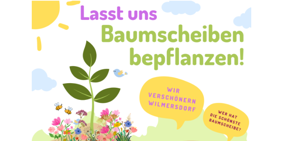 Lasst uns Baumscheiben bepflanzen.