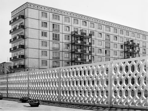 Residential slab block on Karl-Marx-Allee