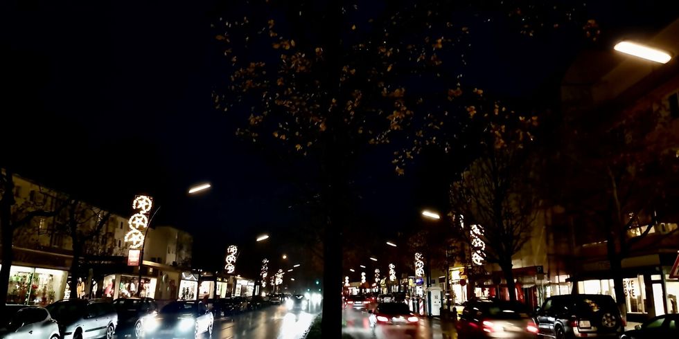 Weihnachtsbeleuchtung in Schmargendorf